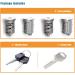 Yakima SKS Car Rack System Lock Cylinders 4 Pack with Keys - Replacement Kit - Buy Online on GoSupps.com