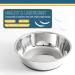 PEGGY11 Lightweight Stainless Steel Cat Dog Bowls - 2 Pack 0.75L 0.75L Grey - Buy Online on GoSupps.com