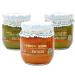 Olio Anfosso Tris Pesto with Genovese Basil PDO: Classic Garlic Free and Red 180g x 3