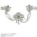DOITOOL Hair Accessories Western Style Bride Zinc Alloy Rhinestones - Buy Online on GoSupps.com