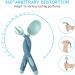 Vicloon Baby Utensils Spoon Fork Set - 4pcs Toddler Cutlery Feeding Set | Easy Grip Bendable Self Feeding Spoon Fork | Light Green-Blue Color - Buy Online on GoSupps.com