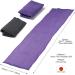 Japanese Exfoliating Washcloth 2pcs Set - Extra Rough Texture for Fluffy Foam Lather, Back Scrubber for Dead Skin Cell Removal - Loofah for Women and Men (Black Purple) - Buy Online on GoSupps.com