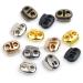 Hole Cord Lock Stopper spring buckle Cord Locks Toggles DIY 30pcs/lot Oval Metal Alloy Stoppers Toggle Cord Locks Drawstring Two Hole For 4mm Bungee(Gold) 14mmx17mm Gold - Buy Online on GoSupps.com