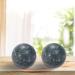 2 Pieces Jade Hand Massage Balls - Baoding Balls for Acupuncture & Hand Exercise (Black & Gray) - International Shipping - Buy Online on GoSupps.com