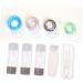 Solustre 3-Piece Contact Lens Container Set | Travel-Friendly Eye Case Accessories | Large Storage for Medication | Durable ABS Plastic - Buy Online on GoSupps.com