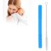 BROLEO Chewing Tube - Hollow Flexible Soft Bright Color Portable with Cleaning Brush for Babies - Blue - Buy Online on GoSupps.com
