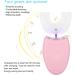 U Shape Electric Sonic Toothbrush 4 Gears Adjust Cold Light Teeth Whitening Device Automatic Adult Toothbrush Oral Care Tool - Buy Online on GoSupps.com