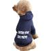 Personalized Pet Hoodie - Soft Navy Blue Sweater for Dogs with Hat | Custom Photo & Text - Buy Online on GoSupps.com