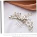 minkissy Bride Hair Comb Wedding Hair Side Comb Floral Hair Comb Bridal Hair Side Comb Bridal Hair Accessories Hair Side Comb White Miss Soft Pottery Metal Twist - Buy Online on GoSupps.com