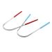 Vtrem Tongue Scraper 2 Pack - Stainless Steel Tongue Cleaner Reusable Dental Scrapers for Bad Breath (Blue & Red) - International Shipping Available - Buy Online on GoSupps.com