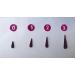 Buy Kalpana Women's Maroon Bindi | Slim Tilak Stickers | Kumkum Pack of 12 | International Shipping Available - Buy Online on GoSupps.com