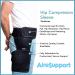 AireSupport Hip Brace and Thigh Compression Sleeve with Ice/Heat Pack - Men & Women - Groin, Hip, Leg Muscle Support - Buy Online on GoSupps.com