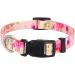 Mihqy Adjustable Soft Dog Collar - Bohemian Floral Design for All Sizes | Pink Rose (L) 38-63 cm | Comfortable & Stylish Pet Accessory - Buy Online on GoSupps.com