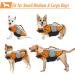 Alagirls Adjustable Dog Life Jacket - Reflective Rescue Handle XL (70-80cm) - Perfect for Pool & Beach Adventures - Buy Online on GoSupps.com