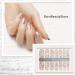 BornBeauty Glitter Nail Wraps - 5pcs Polish Decal Strips with Nail File - Adhesive Shine Nail Art Stickers Manicure Kit for Women and Girls - Buy Online on GoSupps.com
