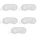 5 Pack Eye Sleep Masks Eye Sleep Covering Eye Blinderfold for Sleeping Travel Party Games Supply (White)