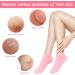 LINXINS Silicone Socks for Cracked Feet 2 Pairs Silicone Socks for Women Silicone Moisturising Socks Women Foot SPA Pedicure Silicone Socks Softening Dry Cracked Feet Rough Skins Pink & White - Buy Online on GoSupps.com