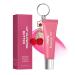 JINGLING JINGLING Tinted Lip Balm | Tinted Beauty Lip Balm with Moisturizing Care and Keychain 10 ml | Glossy Lip Moisturizer for Women | For Daily Use Travel