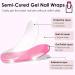 Semi Cured Gel Nail Strips - 20 High-Quality Self-Adhesive Wraps for French Manicure - Blush French Tips Included - Buy Online on GoSupps.com