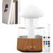 Cloud Diffuser with Rain Colorful Raining Cloud Night Light | Colorful Remote Control Raining Cloud Night Light with Charging Cable for Workplace Ch08 Wood Grain With Remote Control - Buy Online on GoSupps.com