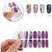 MWOOT 16 Sheets Full Wraps Nail Stickers Assorted Leopard Self Adhesive Nail Polish Stickers with Nail File Nail Art Decals Strips Manicure Kits for DIY Nail Art - Buy Online on GoSupps.com