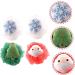 NOLITOY 4pcs Bath Ball Set - Exfoliating Santa Bath Sponge & Loofah for Christmas - Perfect Bathroom Accessory - International Shipping Available - Buy Online on GoSupps.com