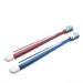 Soft Toothbrushes for Adults - Couples Set in Blue and Red with Heart-Shaped Texture - Includes Tongue Scraper for Complete Oral Care Fashion Blue & Red