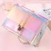 Acxico Pink Transparent Handbag with Colorful Chain - Rainbow Laser Purses - Clear Jelly Mini Bag - Buy Online on GoSupps.com