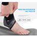 Ankle Support Compression Brace for Men & Women | Elastic Foot Sleeve for Sprains & Plantar Fasciitis Recovery - Black Right Medium - Buy Online on GoSupps.com