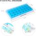 31-Day Pill Organizer - Large 4-Day Pill Box with Travel Case for Vitamins & Supplements | Blue - Buy Online on GoSupps.com