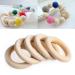 5-Piece Natural Wooden Baby Teeth Rings Necklace & Bracelet Set | DIY Tinkering Circles for Easter Decorations - Buy Online on GoSupps.com