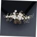 TOVINANNA Bridal Headdress Bridal Hair Comb Flower Hair Comb Bridal Hair Accessory Crystal Hair Comb Hair Comb for Bride - Buy Online on GoSupps.com