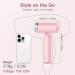 Super Mini Ionic Hair Dryer - High-Speed Travel Blow Dryer with 200 Million Negative Ions 110 000RPM Brushless Motor - Pink Lightweight & Portable for Home Salon - Buy Online on GoSupps.com