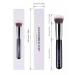 Round Top Kabuki Foundation Brush | Professional Grade Makeup Brush for Liquid & Mineral Powder | Best Blending Buffing & Stippling Tool - Black - Buy Online on GoSupps.com