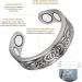 YINOX Adjustable Magnetic Copper Ring Jewelry Set - Antique Silver Bracelet for Arthritis Relief | Fashion for Women & Men - Buy Online on GoSupps.com
