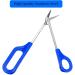 Long Handled Toe Nail Clipper & Scissor Set - Extra Long, Sharp Cutters for Fingernail & Toenail - Chiropody Podiatry Tools - Buy Online on GoSupps.com