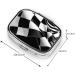 Black & White Checkered Pill Case - 2 Compartment Travel Organizer | Cute Small Pill Box for Purse & Gifts - Buy Online on GoSupps.com