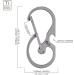 SUNTATOP U8 Portable Mini Keychain Carabiner - Multifunctional Titanium EDC Tool & Bottle Opener - Ideal for Outdoor Adventures - Buy Online on GoSupps.com