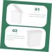 Cabilock Box Sheet Laundry Storage Box Drawer Laundry Bin Dedicated Large Capacity Bucket 14.6X14X8CM White - Buy Online on GoSupps.com