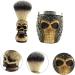 Minkissy 3 Sets Skull Bar Razor Brush & Bowl - Premium Beard Shaving Accessories for Men - Buy Online on GoSupps.com