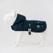 HUGO & HUDSON Dog Raincoat with Hood | Adjustable Waterproof Jacket | Harness Hole | Double Layered with Blue & White Lining | Navy XS - Buy Online on GoSupps.com