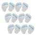 NOLITOY 6 Pairs Palm Rest High Heel Cushion Insert Pantumblas De Mujer for Women Wide Sandals Toe Protectors Soft Shoe Inserts Flip-Flops Gel Cushions Pad Grinding Feet Slippers Blue 10x7cm