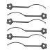 Buy False Eyelashes Display Stick - Magnetic Lash Extension Sample Stick (6pcs Black) | International Shipping Available - Buy Online on GoSupps.com