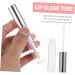 PartyKindom Lot de 12 Tubes de Rangement Gloss L vres Vides 10 Ml Rond Argent Portable pour Maquillage Voyage - Buy Online on GoSupps.com