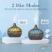 Essential Oil Diffuser with 6 Oil Sets | Aroma Diffuser for Home/Office | 7 Color Lights, 4 Timer Settings | Dark Brown - Buy Online on GoSupps.com