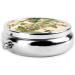 Floral in The Old Book Round Pill Box - 3 Compartment Mini Decorative Travel Medicine Organizer - Buy Online on GoSupps.com
