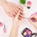 Fingertoys Dual-Ended Polygel Brush - 2-in-1 Nail Design Tool for Acrylic & UV Gel Extensions (Violet & Pink) - Buy Online on GoSupps.com