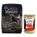 Italian Gourmet E.R. Riso Scotti Pasta Venere Penne Rigate Pasta made from durum wheat semolina and wholegrain Venere black rice flour 400g + 400g box