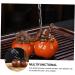 Zerodeko Home Decor Toys 1pc Persimmon Decorative Ornaments Delicate Office Small Persimmon Car Decor Chinese Decorations Orange 9.6x7.4cm - Buy Online on GoSupps.com