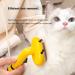 Annalovic Pet Grooming Brush - Deshedding Tool for Cats and Dogs - Medium Yellow - Buy Online on GoSupps.com